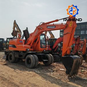 Excavadora de ruedas <span class=keywords><strong>Doosan</strong></span> DH35, DH55, <span class=keywords><strong>DH60</strong></span>, DH135, DH155 en buenas condiciones, original de Corea del Sur - Product Image 1