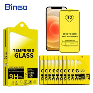 SY nhà máy 9D Tempered Glass chống nổ bảo vệ màn hình cho iPhone 12 13 14 Pro Max Phụ kiện điện thoại