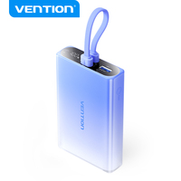 Banques d'alimentation portables Vention 10000 mAh, charge rapide, design lampe torche, banques d'alimentation de voyage