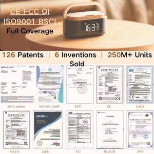 Productos digitales Cargador de bobina independiente Carga móvil rápida Lámpara de respiración elegante Cargador inalámbrico con LED táctil - Product Image 6