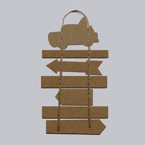 ป้ายไม้แขวนผนังงานฝีมือสไตล์วินเทจลายพื้นบ้านสำหรับคริสต์มาส ขนาด 35x57.5x0.6 ซม. เชือกเป็นมิตรกับสิ่งแวดล้อม ตกแต่งบ้าน ขายดี - Product Image 6