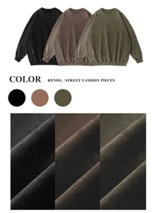 Custom 450 gsmPrint Logo Heavy Weight <strong>Bulk</strong> Oversized French <strong>Terry</strong> 100% Cotton Vintage Acid Wash Blank Hoodie Sweatshirt - Product Image 5