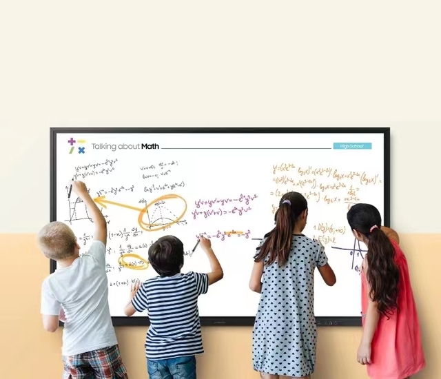65/75/86/98/110 Inch LCD Touch Screen Panel Smart Digital Interactive Full HD 4K Whiteboard Video Wall Retail Store Teaching