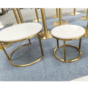 Pied de table en laiton antique pour meubles de salon de style campagnard, tables <span class=keywords><strong>gigogne</strong></span> basses dorées, tables <span class=keywords><strong>gigogne</strong></span> en métal et verre, mesa centro, entrée - Product Image 3