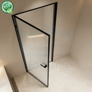 Porte de toilette étroite Porte de toilette en verre simple-double - Product Image 4