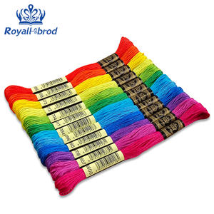 埃及棉DIY手工制作12定色线套装十字绣刺绣钩针和针织缝纫 - Product Image 2