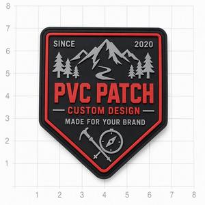 Patchs en PVC 3D personnalisés avec logo en relief souple pour vêtements, avec <span class=keywords><strong>velcro</strong></span> - Product Image 3