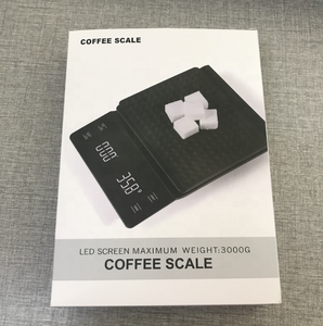 Balance de cuisine numérique noire, appareil de pesage électronique pour le café, avec minuterie, 3kg, 1 pièce - Product Image 5