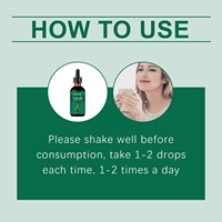 Gouttes liquides purifiantes pour les poumons, à l'extrait de feuille de menthe, avec logo personnalisé, pour une fraîcheur quotidienne
