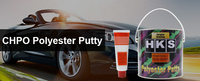 Mastic polyester professionnel pour carrosserie automobile, finition lisse, mastic pour réparation automobile, utilisation en atelier de carrosserie