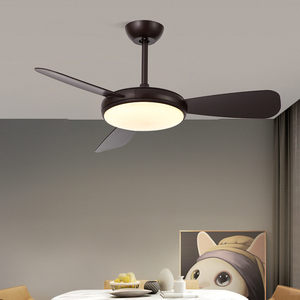Ventilateur de plafond LED moderne ultra-mince de 42 pouces avec télécommande et lumière pour salon et chambre à coucher, fonctionnement stable, F6661A-4 - Product Image 1