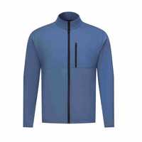 Veste bomber décontractée pour homme, col montant zippé, style varsity, biker, uni, softshell, polaire, haute qualité, vente en gros, manches longues