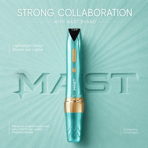 Machine à maquillage permanent sans fil Dragonhawk, machine à tatouer rotative professionnelle PMU, stylo à tatouer <span class=keywords><strong>Mast</strong></span> P60 bleu - Product Image 1