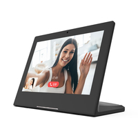 Pantalla táctil OEM en forma de L de 10,1 pulgadas, Analizador de comentarios de clientes para restaurante, pedido rj45 opcional, POE, NFC, escritorio, tableta android