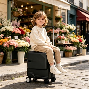 [Certificado CE] Maleta Eléctrica con Batería Desmontable, Equipaje Inteligente con Puerto de Carga USB, Scooter - Product Image 1