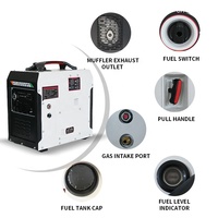 2000W Dual-Fuel-Generator 230V Fernstart 2KW Leiser Benzin-Generator/Gasgenerator für Zuhause Benzin CNG LNG LPG