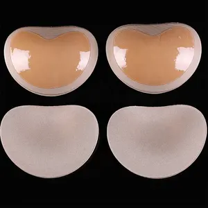 Delle donne Del Seno Push Up Pad Costume Da Bagno Accessori In Silicone Rilievo Del Reggiseno Copertura Dell'ugello Inserti Spugna Rilievo Del Reggiseno