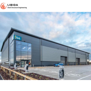 Construction d'entrepôts à ossature en acier préfabriquée moderne de haute qualité personnalisée - Product Image 2