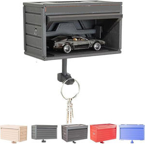 Porte-clés de <span class=keywords><strong>garage</strong></span> avec porte ouvrante pouvant être utilisé pour placer des mini voitures Modèle 5 couleurs ABS Porte-clés de ménage Décoration d'ornement - Product Image 1