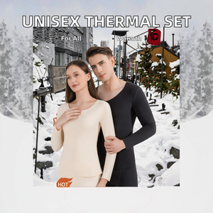 <strong>Men</strong> Women's Double-Sided Matte Seamless <strong>Thermal</strong> Knitted Underwear Autumn Winter Proof Pants Set Comfortable <strong>Thermal</strong> Clothes - Product Image 2