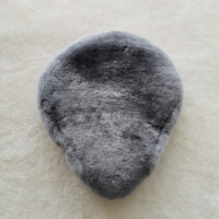 Housse de selle de vélo en peau de mouton de luxe, écologique, imperméable, design moderne, sur mesure, en fourrure animale, support échantillon