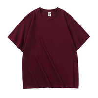 T-shirt graphique vierge en coton épais 100 %, coupe classique, avec impression DTG personnalisée, anti-boulochage et anti-plis, vente en gros