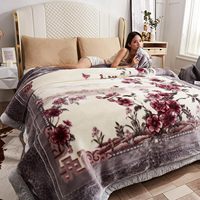 Mantas Western Polyester Raschel Blankets Wholesale, Turkish Rachel Quilt Blanket Flannel Fleece Blanket