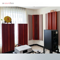 Soundbox décoration intérieure Art mural panneau acoustique chambre bois naturel Studio diffuseur de son panneau