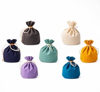 Sacs à cordon en toile recyclée de coton écologique de taille personnalisée