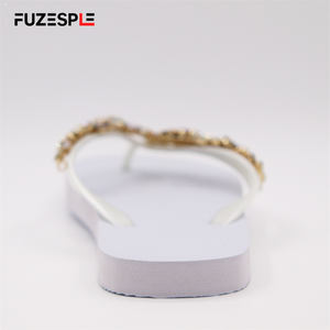 Zapatillas de verano Zapatos Mujer Zapatilla cómoda Sandalias ligeras Playa Diamante Blanco Chanclas de boda - Product Image 5