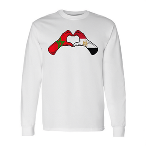 Camiseta de manga larga con bandera de Marruecos y Egipto - Product Image 2