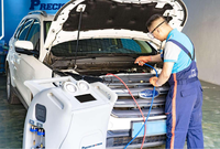 Estación de Servicio de Aire Acondicionado Precision4tech PRE-093 para Vehículos Híbridos/Eléctricos con Función COR para R134A AC 220-240V