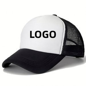 Custom Logo Foam Mesh Adjustable Outdoor Promotion Advertising Breathable Trucker Hat <b>Cap</b> - Product Image 1
