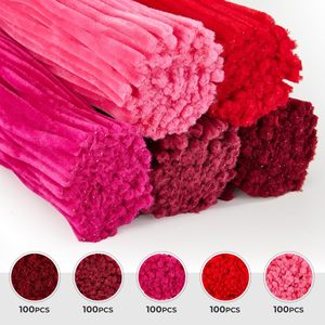Festival Red Pipe Cleaners for Every Celebration-Christmas Valentine's <b>Crafting</b> <b>Kit</b> with 6mm Pieces - Product Image 4