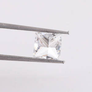 1ct 2ct3ctプリンセスカットDカラールーズダイヤモンドVVS1IGI認定ダイヤモンドラボ成長ポリッシュダイヤモンドラウンドブリリアントイヤリング - Product Image 2