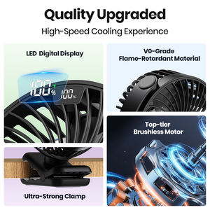 K60b 5000mah קליפ נייד על מאוורר, - Product Image 2