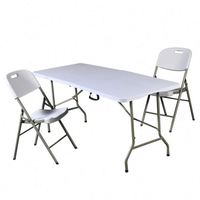 Table de camping pliante portable multifonction légère en HDPE personnalisée OEM