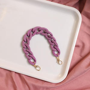 Lanière de chaîne de téléphone à breloque en acrylique coloré d'été pour femmes, sangles de téléphone portable, étui de téléphone, accessoires de bijoux - Product Image 6