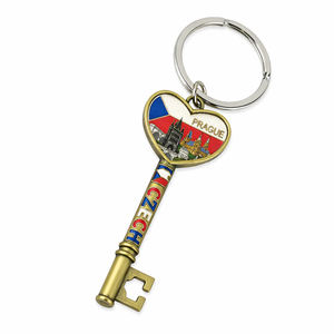 Llavero de Aleación de Zinc con Diseño de Praga, Llavero Metálico Giratorio con Mosquetón, Recuerdo de la República Checa, Regalo para <span class=keywords><strong>Turismo</strong></span> - Product Image 3