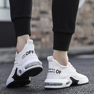 Chaussures de sport décontractées pour hommes, confortables, antidérapantes, pour l'extérieur, avec coussin d'air tissé, pour la course à pied - Product Image 4