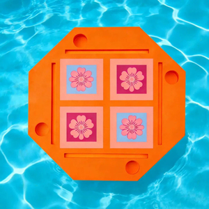Foldable Octagonal Floating Mahjong Mat <b>Table</b> American Style EVA Material Pool Entertainment Customization Bag <b>for</b> 4 players - Product Image 4