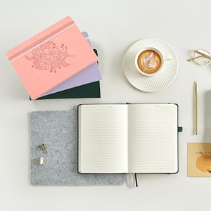 Bellissimo Taccuino Regalo con Copertina Rigida <span class=keywords><strong>in</strong></span> Pelle 5.7x8 Pollici, 100gsm, 80 Fogli, Stampa a Caldo <span class=keywords><strong>in</strong></span> Rilievo, Vari Colori, Viola - Product Image 5