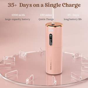 Mejor Venta de hilo dental de agua 280ml inalámbrico niños adultos uso hilo dental de agua Ipx7 limpiador de dientes <span class=keywords><strong>Fairywill</strong></span> hilo dental de agua irrigador bucal - Product Image 3