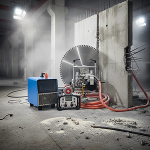 Scie murale à béton, machine électrique 26KW 380V 220V HF26, moteur à refroidissement par eau, plus puissante, dégagement rapide, haute performance - Product Image 1