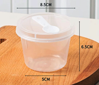 Boîtes à yaourt rondes jetables en PET, épaisseur 300-900 microns, pour sushis, salades, boba – Boîtes à chocolat personnalisables avec impression