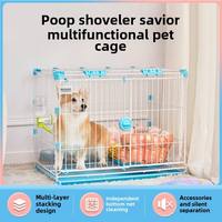 Cage pour chien pliable simple et robuste, respirante, en fer, portable, facile à installer, qualité garantie, emballage en boîte, vente chaude