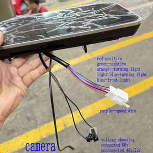 Elektrisches Dreirad-Display ATV Auto-Tachometer + Rückfahrkamera Einzeilige Geschwindigkeitssignalanzeige Spannung Geschwindigkeit Batteriestand Blinker Kilometerzähler - Product Image 6