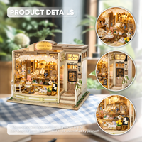 Puzzle en bois 3D DIY Maison miniature Trésor secret K-1086 Artisanat en bois Métal Plastique Papier Lumière LED Kit fait main En stock
