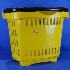 55L cesta de <span class=keywords><strong>la</strong></span> compra con mango y ruedas para supermercado - Product Image 6
