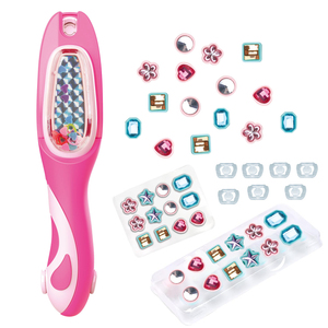 Kit de tampons à cheveux pour filles, jouets de mode pour se coiffer, bijoux de cheveux, tampons à cheveux diamantés scintillants - Product Image 4